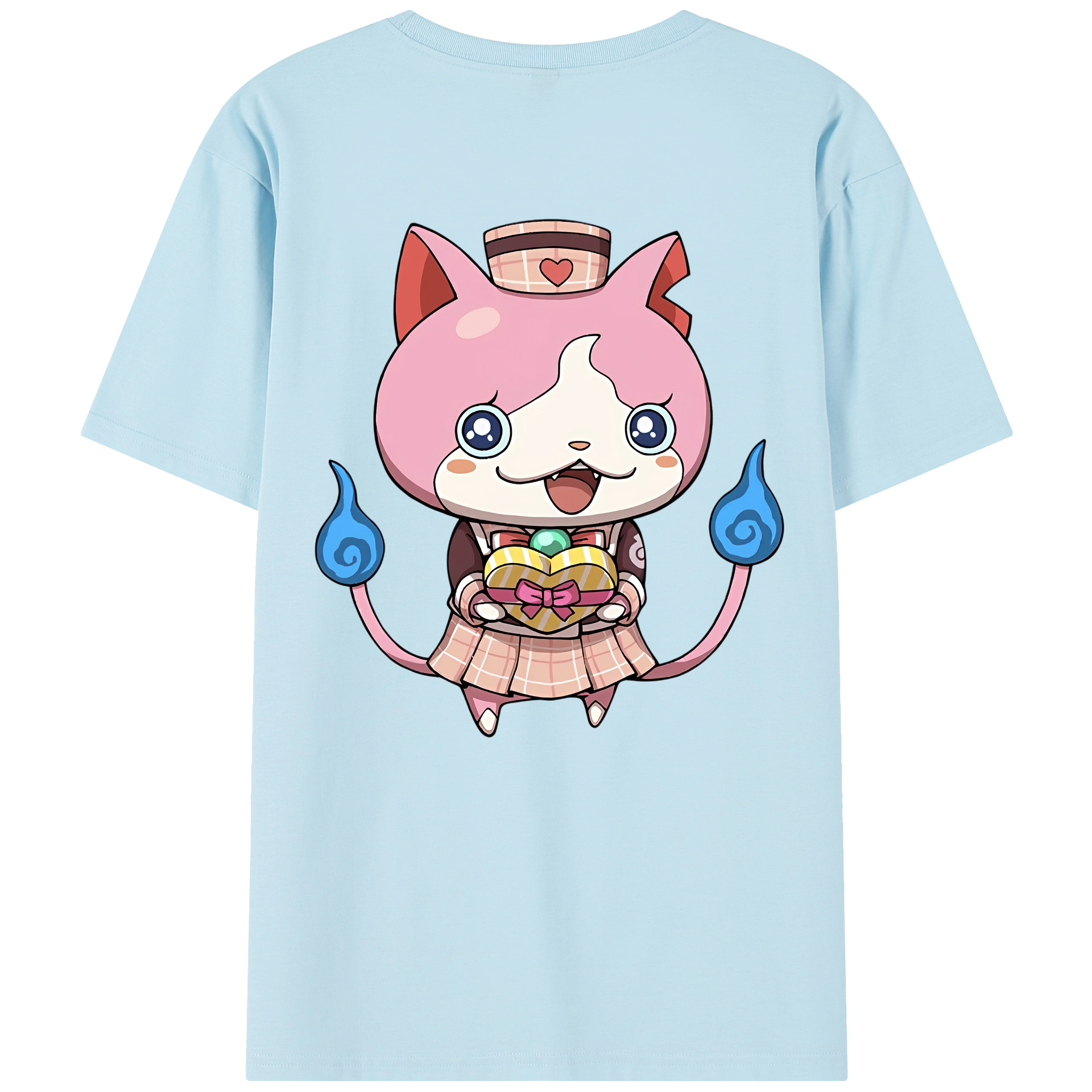 （画像用） 妖怪ウォッチ Yo-kai Watch 綿100％半袖Tシャツ（背面プリント）